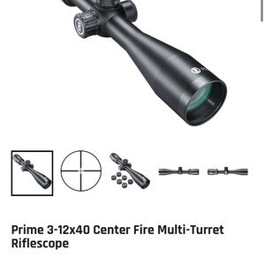 Bushnell Black Riflescope - Prime 3-12x40